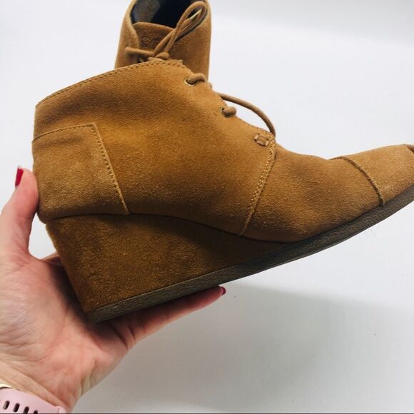 Bobs Suede Lace Up Booties Ankle Boots - Picture 5 of 7